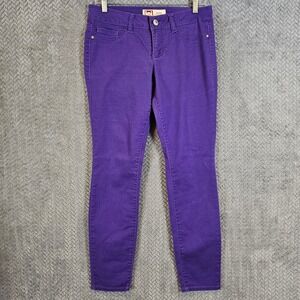 Y2K LEI Ashley Lowrise Skinny Purple jeans Size 7 Regular Junior Womens